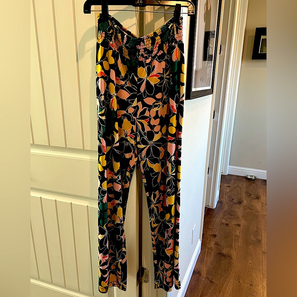 Stretchy Cute Floral Pants